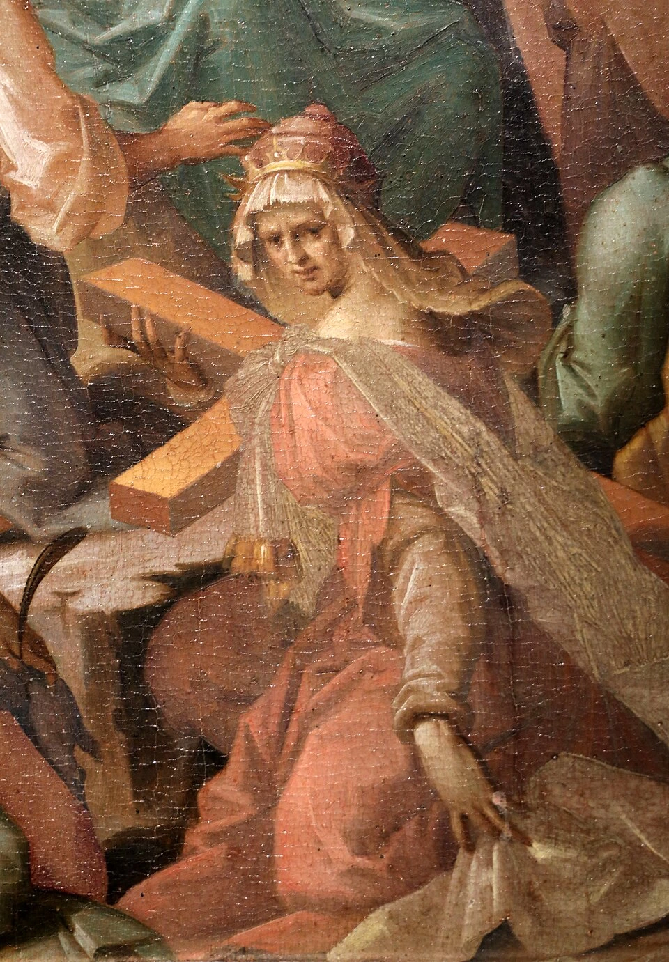 Ascensione di Cristo con la Vergine, gli apostoli e le sante Agnese ed Elena - Uffizi, Firenze, dettaglio 1